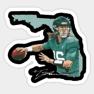 Trevor Lawrence Jacksonville City Map Sticker